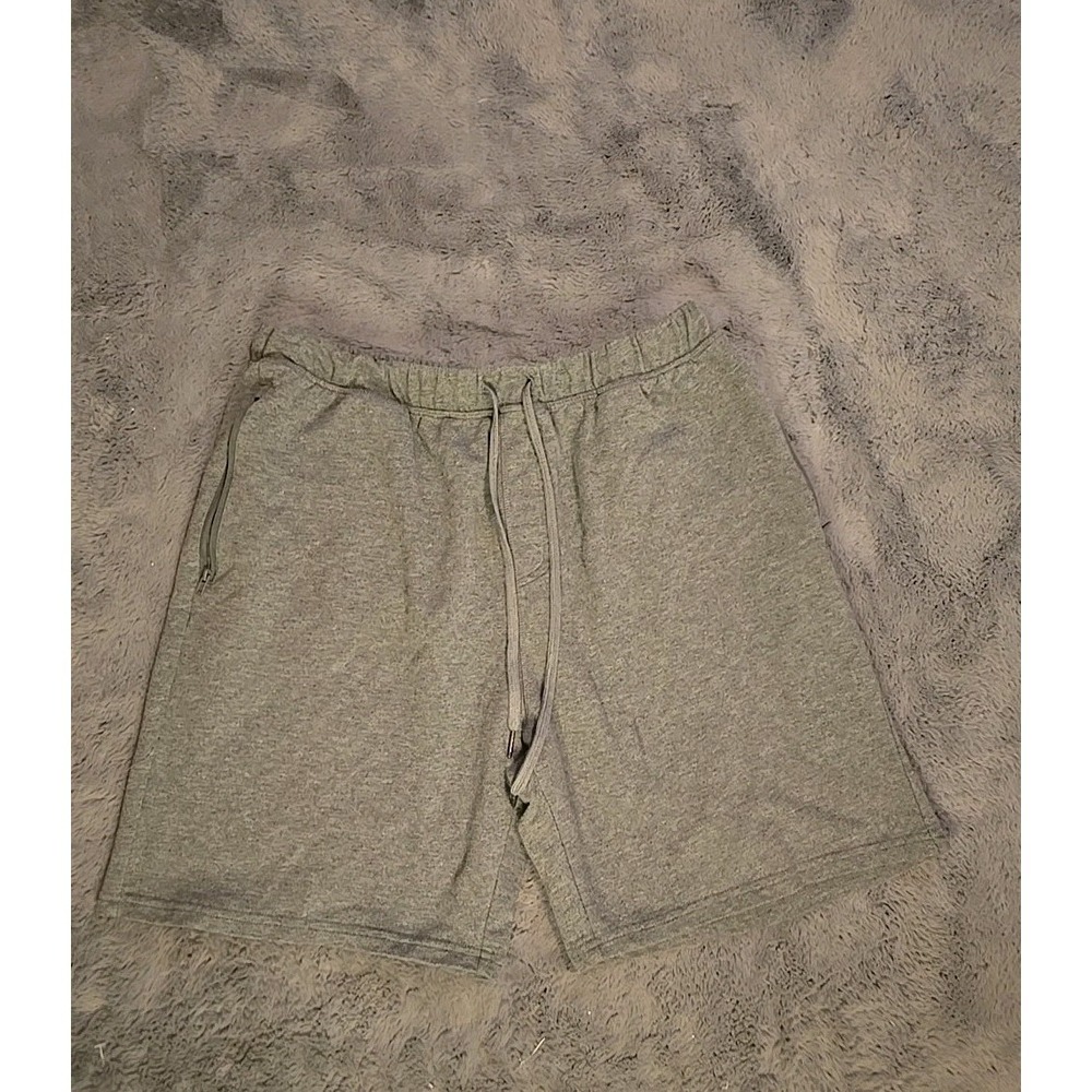 Eddie Bauer Men's XL Lounge Shorts Heather Gray Drawstring Pockets 36" Waist